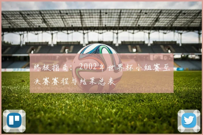 终极指南：2002年世界杯小组赛至决赛赛程与结果总表